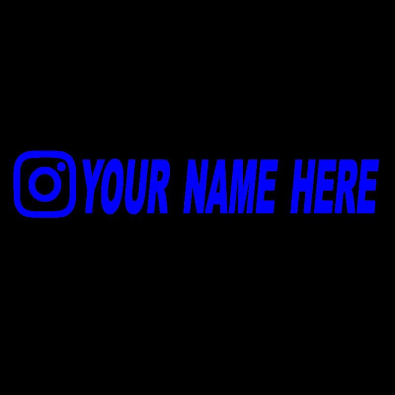 Custom username car stickers personalized Instagram motorcycle vinyl stickers
