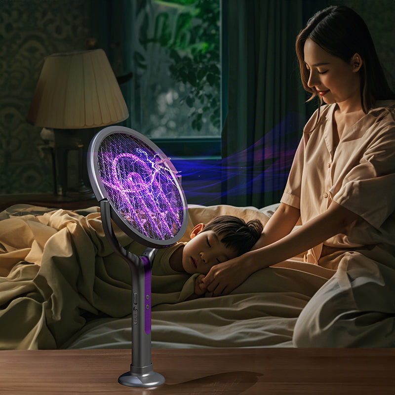 2 - in - 1 Multi Mosquito Killer. Retractable Angle Lamp. USB - Rechargeable. Bat - Repellent