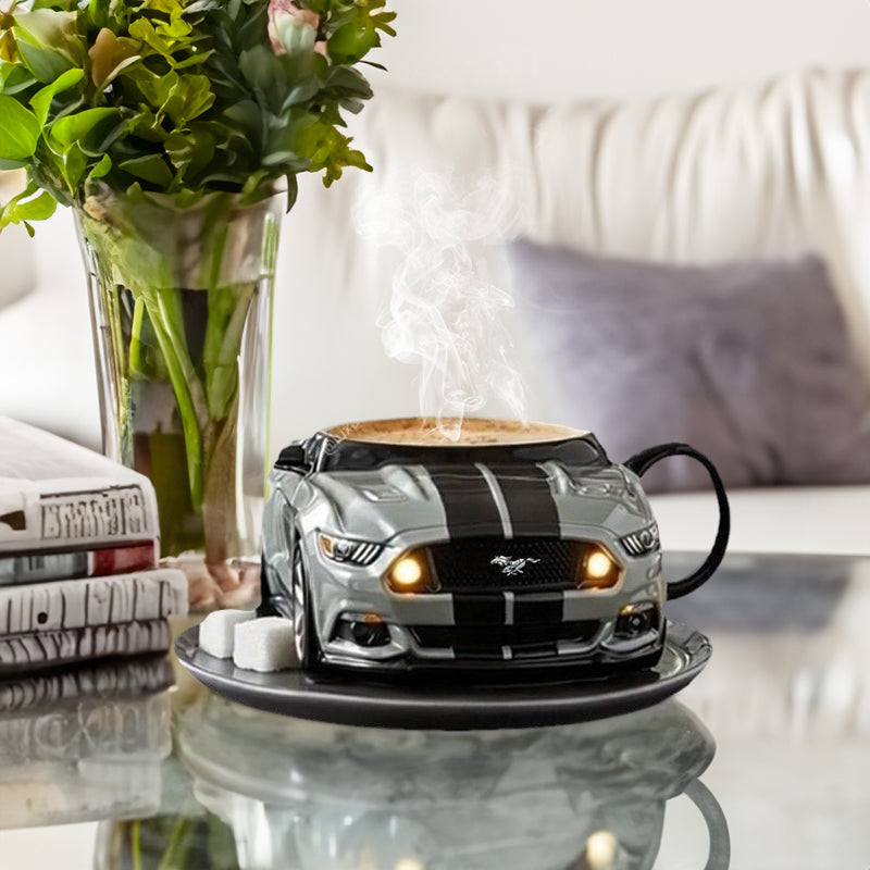 Car-Shaped Stainless Steel Coffee Mug – Handmade, Durable, Novelty Office Cup, Ideal Gift for Car Fans