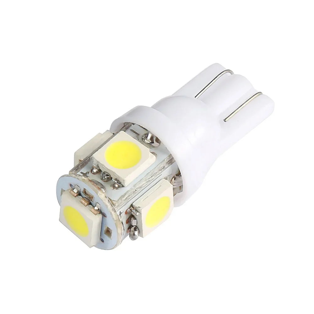 10PCS Led Car DC 12v Lampada Light T10 5050 Super White 194 168 w5w T10 Led Parking Bulb Auto Wedge Clearance Lamp