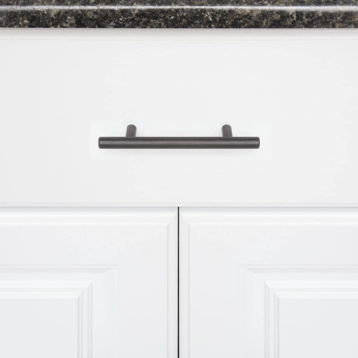 Set of 30 Euro Bar Cabinet Handles, 1/2 in, 3 in Hole Spacing