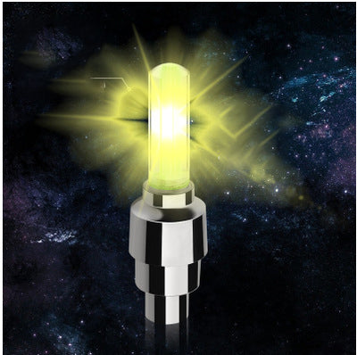 1PCS Bicycle Light Wheel Spoke Light LED Tire Valve Stem Caps Lights Waterproof Neon Light Car Cycling Bike Tyre Spoke Flash Lights Waterproof Valve Stems Caps Accessories For Men Women