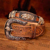 TOPACC Western Super Concho Horse Country Belts Genuine Leather