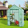 Walk-in Greenhouse 56 x 56 x 77 Inch Gardening with Observation Windows-Green