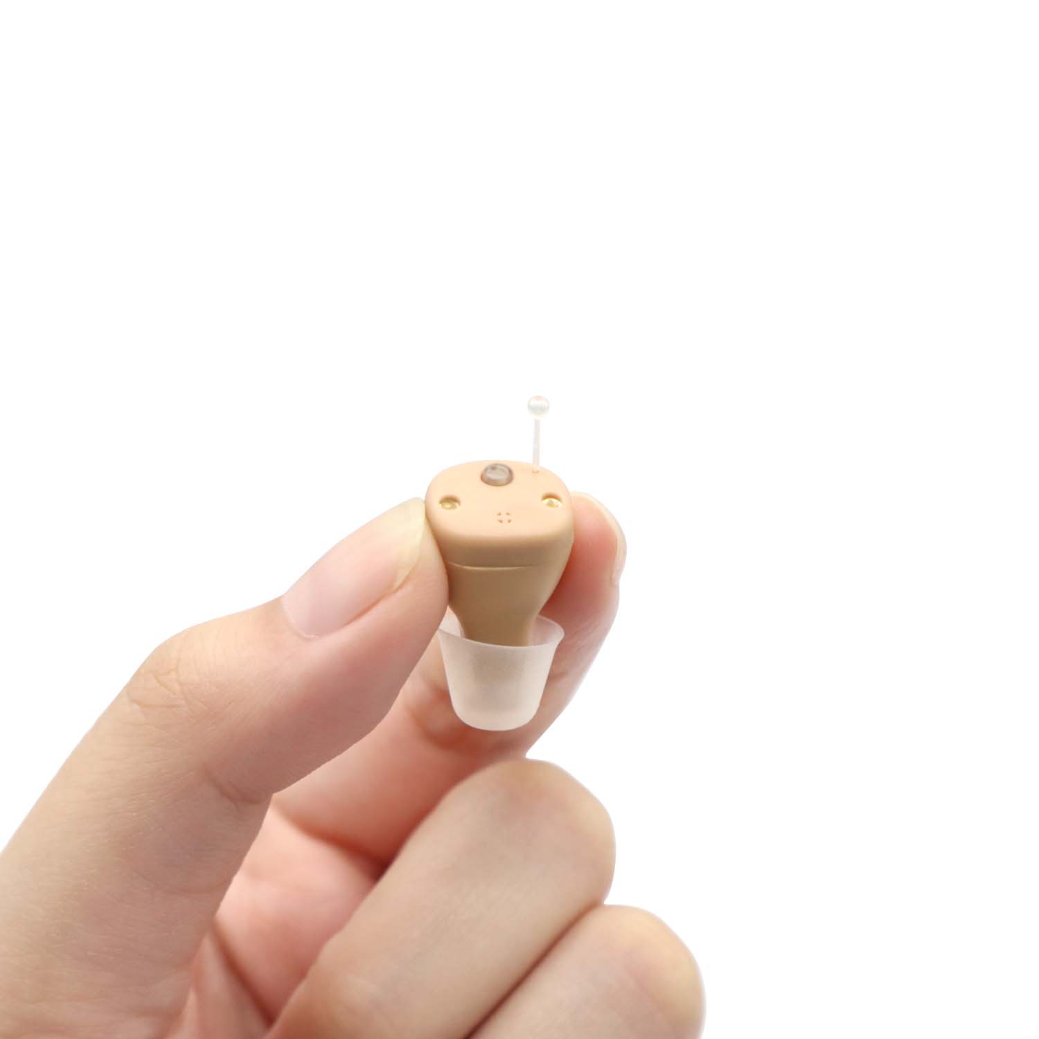 CHOSGO K419R Rechargeable Digital Mini CIC Hearing Aids | Invisible OTC FDA-Registered (Pair)
