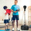 Adjustable Freestanding Punching Bag with Boxing Gloves-Black