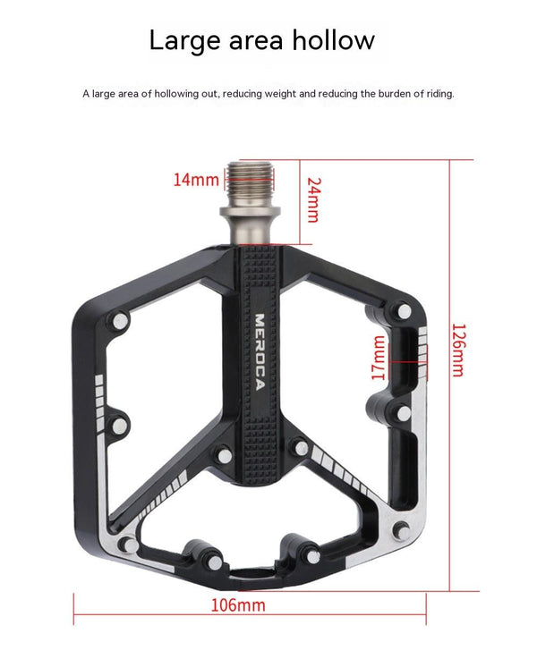 Bicycle Pedal Non-Slip  Bike Pedals Aluminum Alloy Flat Platform Applicable Waterproof Cycling Accessories Bike Pedals Road Bicycle Pedals Cleats Set Clipless Pedals Compatible With Road Bikes