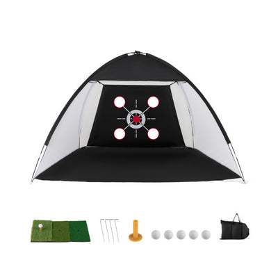 10.3 x 6.5 Feet Golf Practice Net with Foldable Tri-Turf Mat