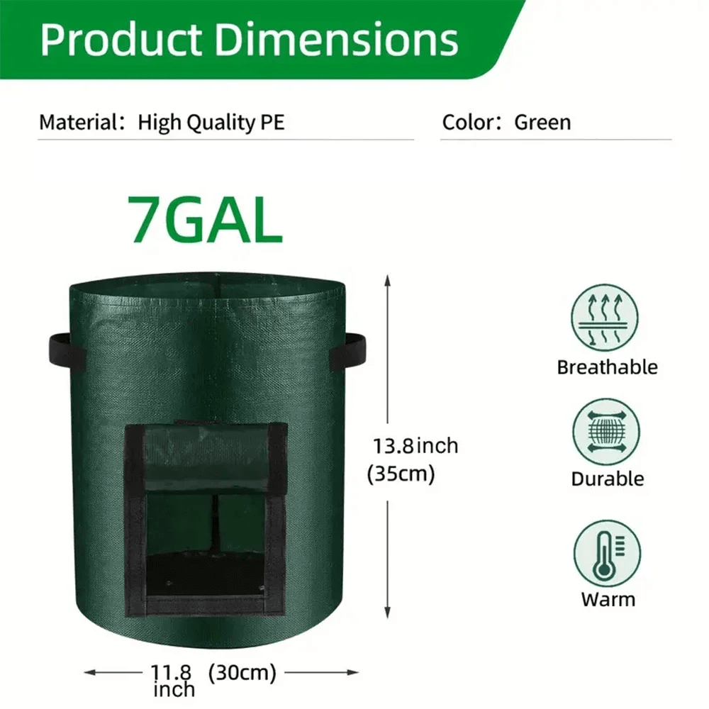 5 PCS Vegetable Grow Bag Planting Bags
