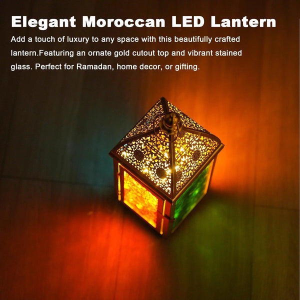 Gold Moroccan Lantern 12