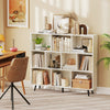 7/8/10-Cube Bookcase with 5 Tapered Metal Legs-10 Cubes