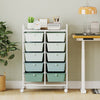 10-Drawer Rolling Storage Cart-Light Green