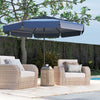 10 Feet Solar Patio Umbrella with 3-Tier Vented Top-Navy