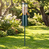 10 LBS Large Capacity Squirrel Proof Bird Feeder with Pole Mount and Baffle