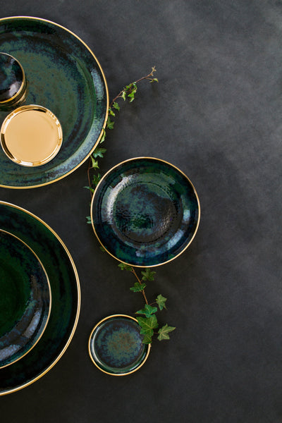 Lush Forest Accent Bowl with Lid