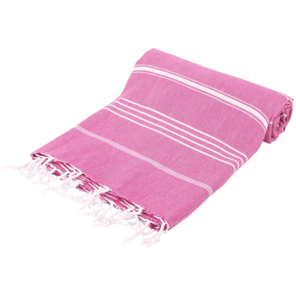 Pink Monaco Turkish Towel – Lightweight Quick Dry Beach & Bath Towel, Luxury Turkish Cotton Spa Towel, Travel & Pool Towel