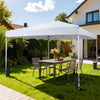 10 x 10 Feet Pop up Canopy Tent with Carrying Bag and 4 Sandbags-White