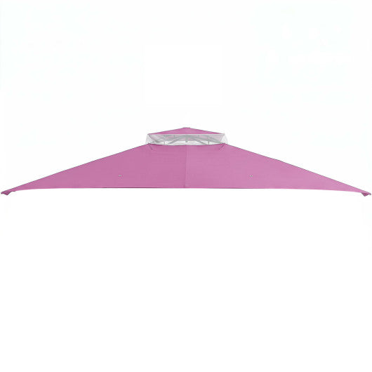 10 x 12 Feet Gazebo Replacement Top with Air Vent and Drainage Holes-Pink