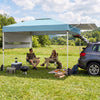 10 x 17 Feet Pop Up Canopy Tent with Dual Adjustable Awnings-Blue
