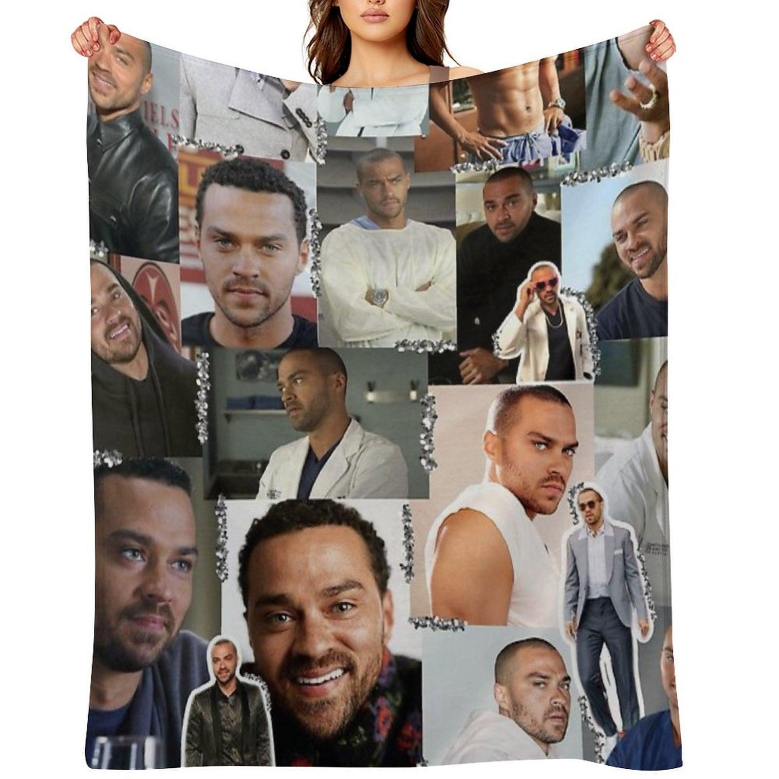 Jackson Avery Collage Throw Blanket