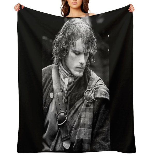 Jamie Fraser Outlander Easy Care Throw Blanket