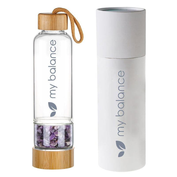 Amethyst Crystal Elixir Infused Water Bottle - Gifts for You 'n Me