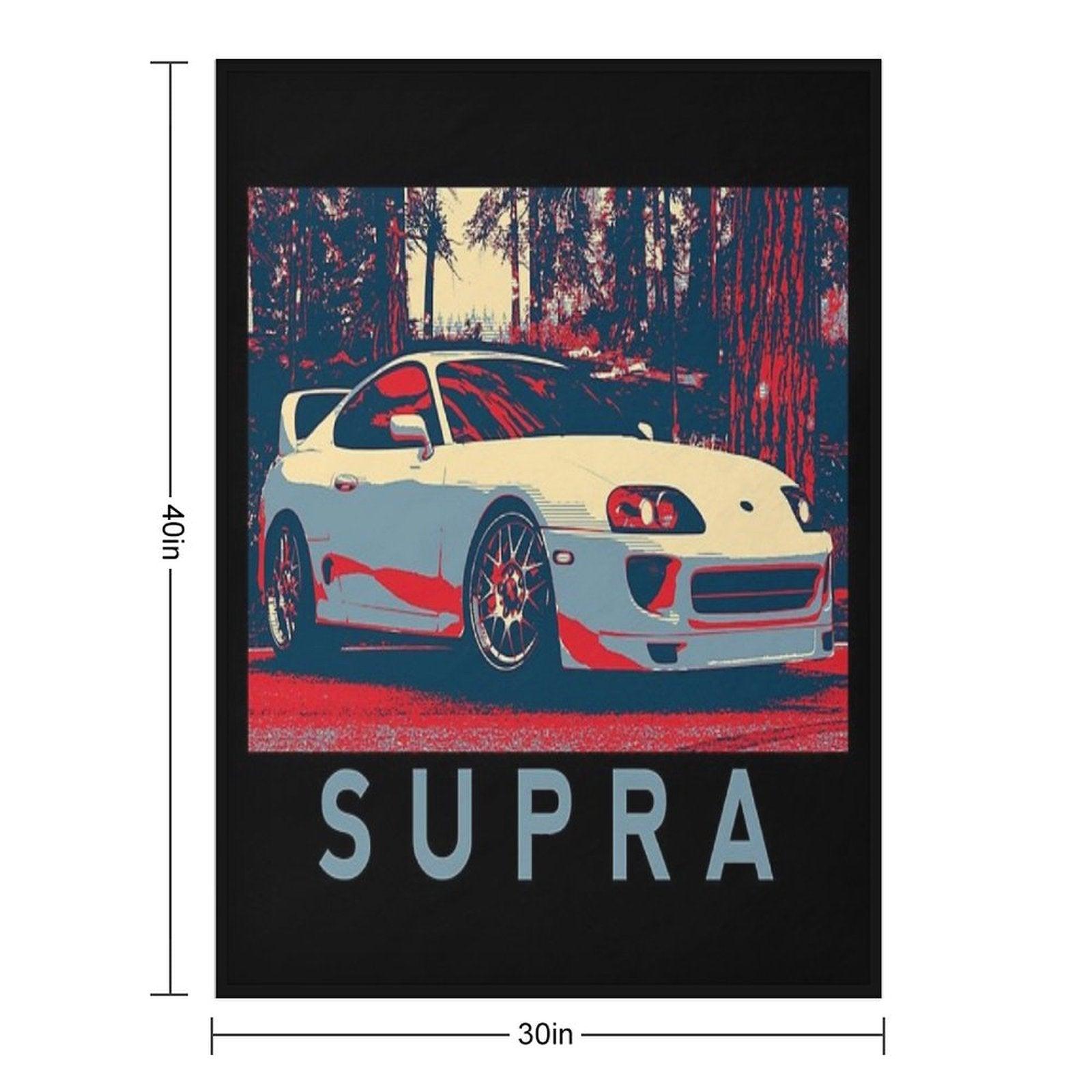 Toyota Supra Front 1 Throw Blanket