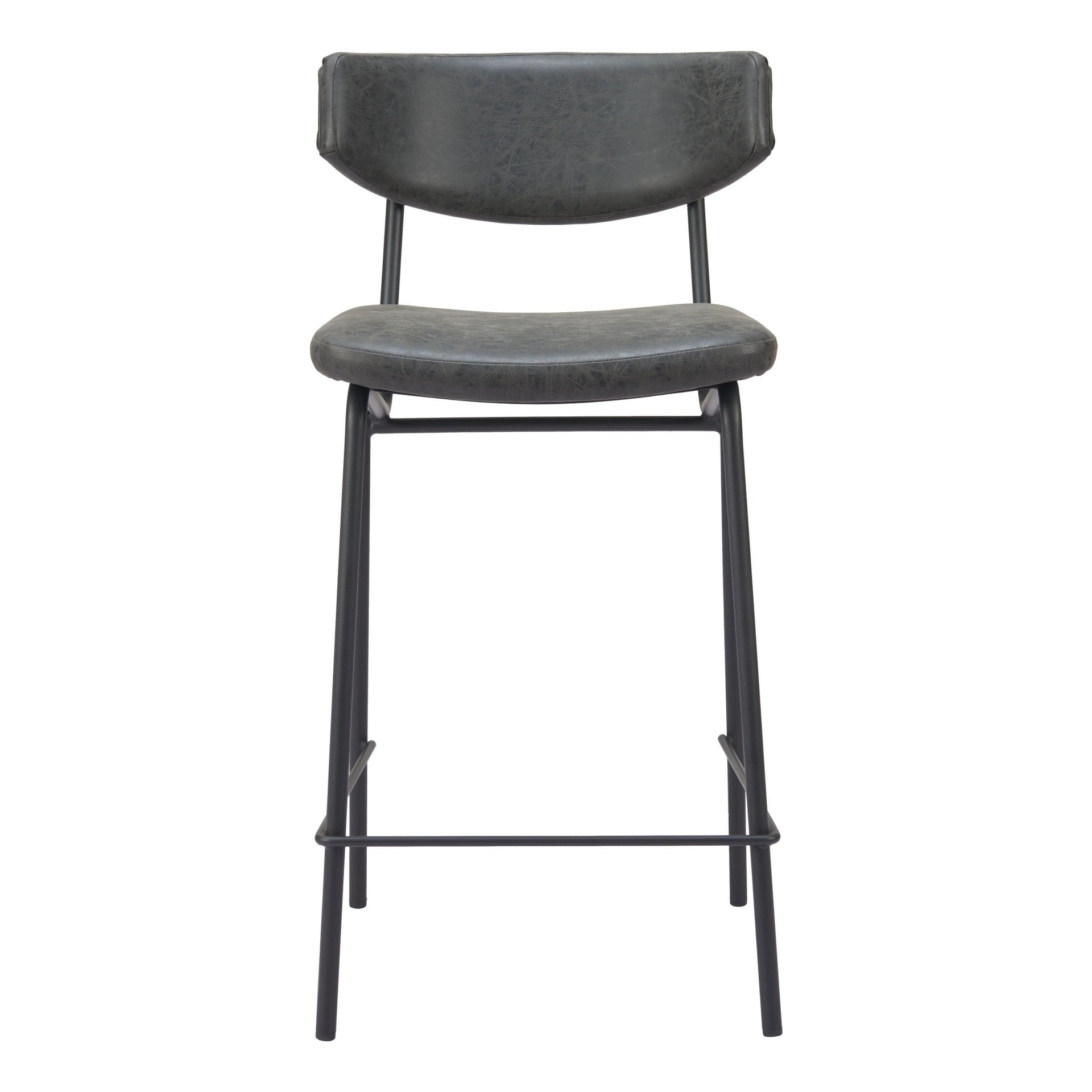 Charon Counter Stool (Set of 2) Vintage Black