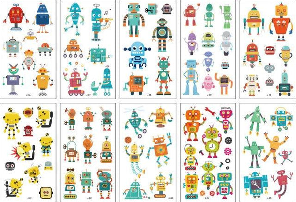 10pcs Dinosaur Sticker Temporary Tatoo Waterproof Colorful Elegant Children Tattoos