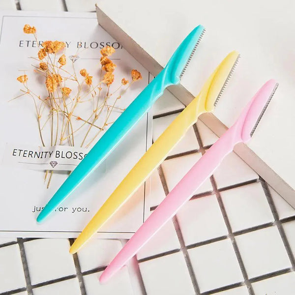 10pcs Exfoliating Dermaplaning Eyebrow Razor - Facial Hair Remover Women Beauty Makeup Skin Care Tools