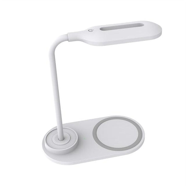 10W QI Quick Wireless Charging LED Desk Lamp Flexible Touch Dimmable Eye Protect Reading Table Light Bedroom Office Table Lamp Decorative Table Lamp Cute Study Lamps for Bedroom Décor