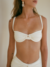 Ariel Underwire Bikini Top in Seashell
