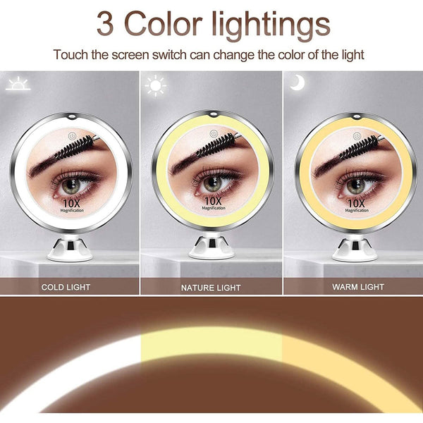 10X Magnifying Makeup Mirror with Lights