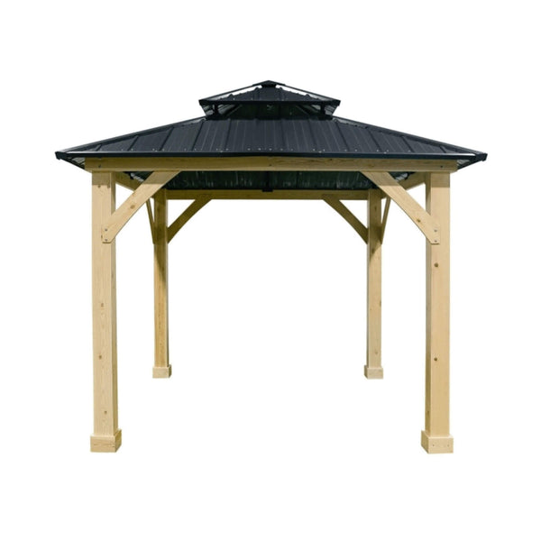 [10X10FT] Alora Premium Outdoor Patio Hardtop Gazebo W/ Double Steel Roof (SAK01291)