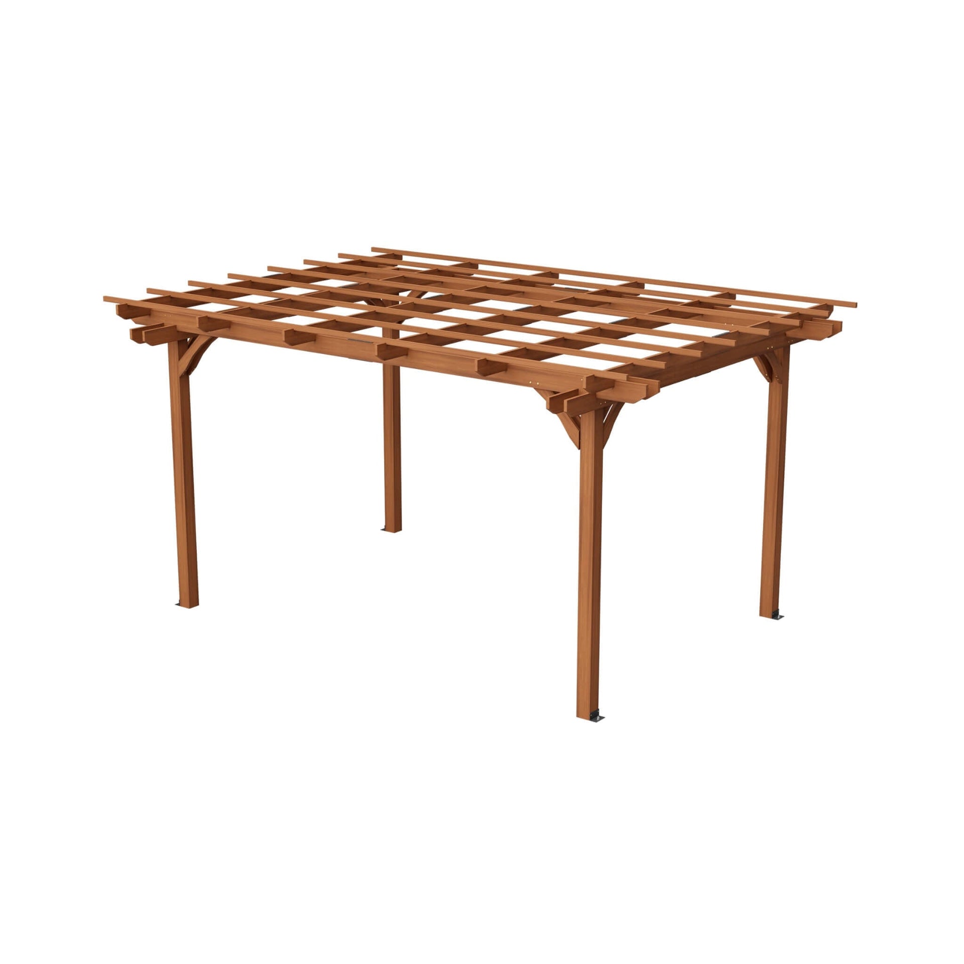 [10X12FT] Premium Extra-Large Outdoor Weather-Resistant Wooden Grape Pergola (SAK16278)