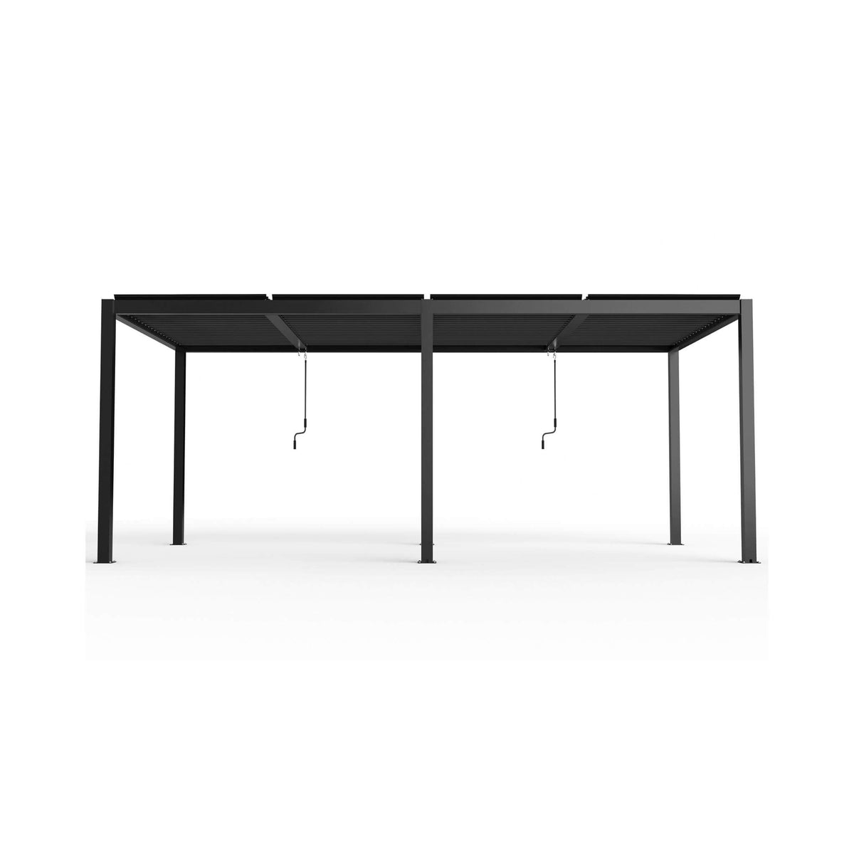 [10X19FT] Premium Powder-Coated Aluminum Pergola With Adjustable Louvers (SAK78345)