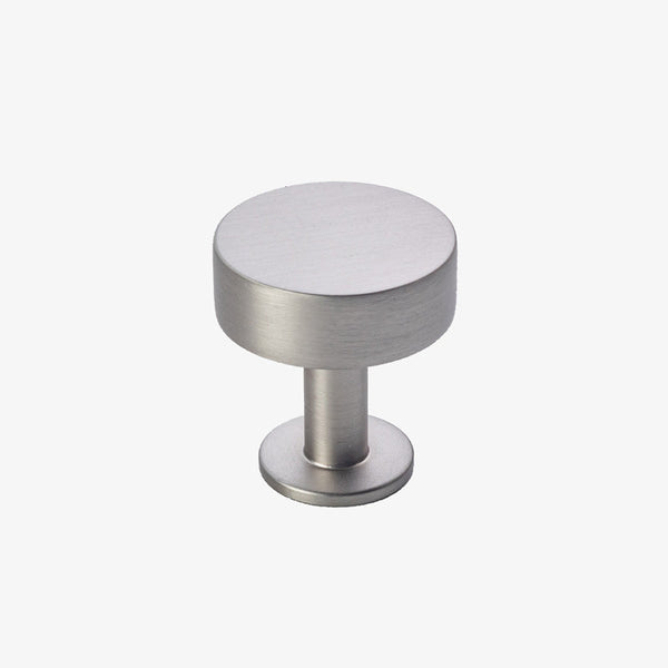 Lew's Square Bar Cabinet Knobs and Pulls in Brushed Nickel