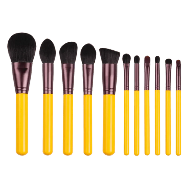 11 Pcs Women Professional Quality Makeup Brush Set Cosmetic Brushes Beauty Makeup Tool - Beginner Makeup Tools Full Set