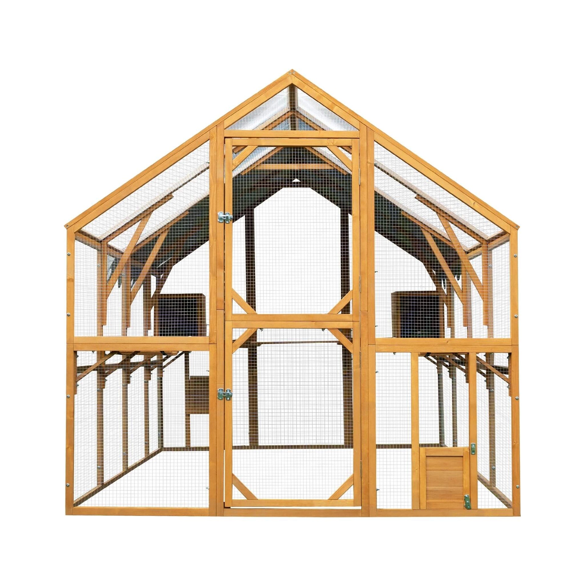 110-Inch Large Outdoor Kitten Playpen Chicken Coop With Waterproof Cover (SAK15370) SAKSBY WHOLESALE