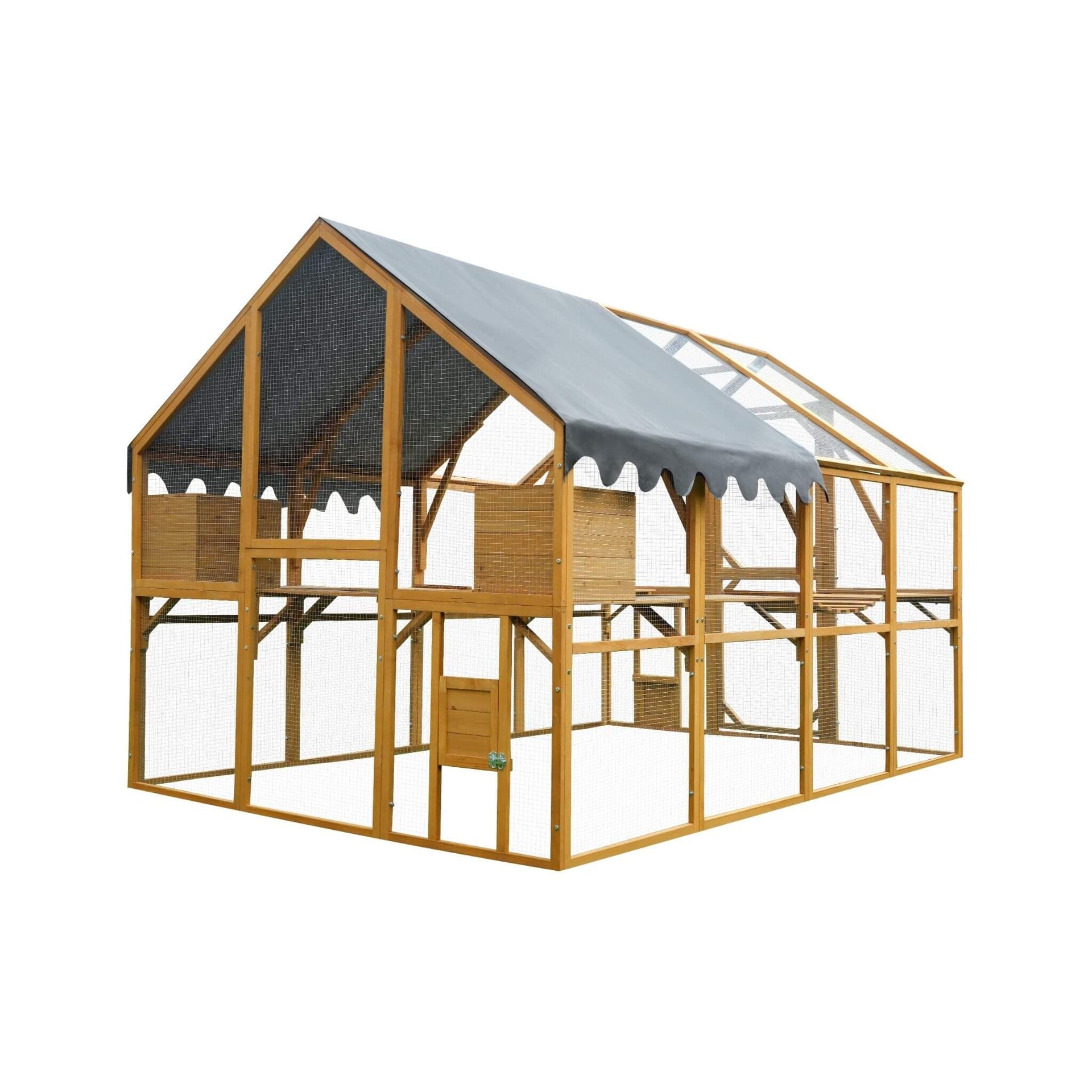 110-Inch Large Outdoor Kitten Playpen Chicken Coop With Waterproof Cover (SAK15370) SAKSBY WHOLESALE
