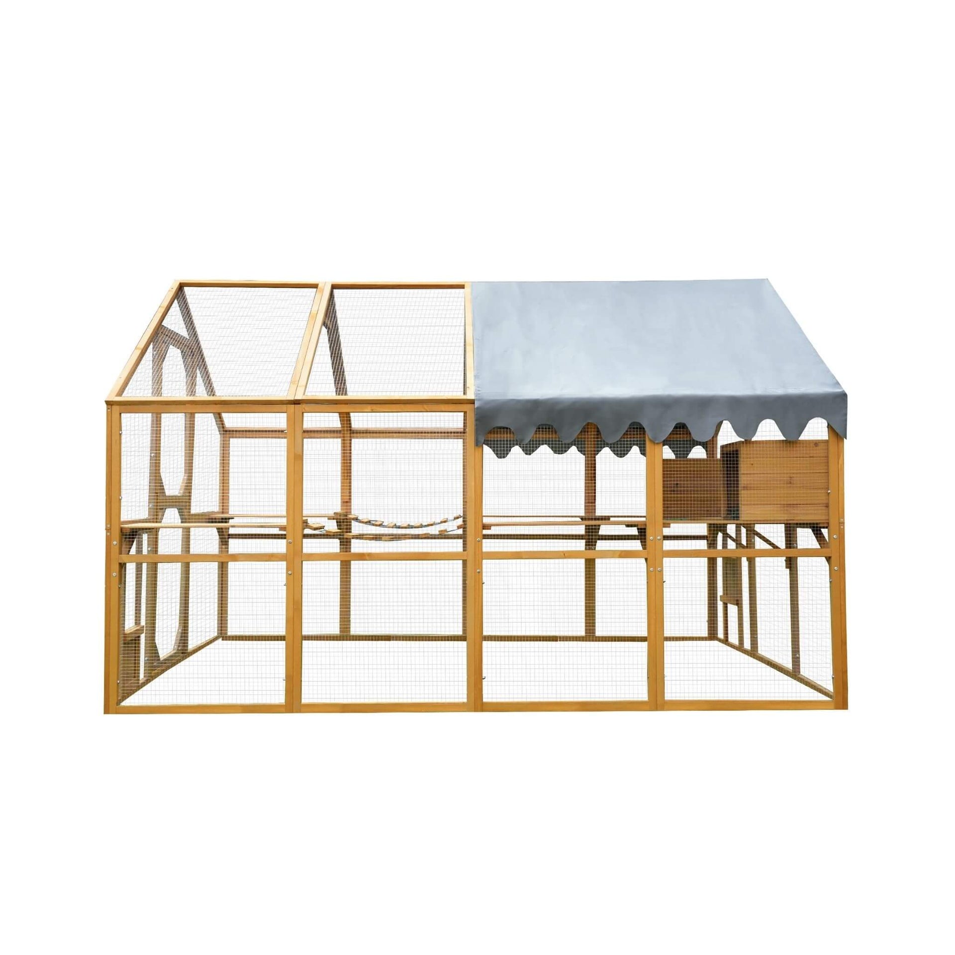 110-Inch Large Outdoor Kitten Playpen Chicken Coop With Waterproof Cover (SAK15370) SAKSBY WHOLESALE