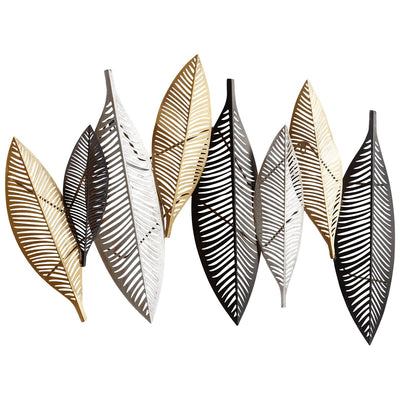 Leaflet Wall Decor | Gold-Noir-Silver