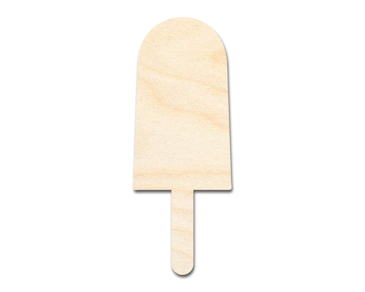 Unfinished Wood Summer Popsicle Shape | Ice Cream | Food | Craft Cutout | up to 46
