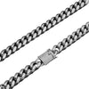 Men's Silver-Plated Miami Cuban Link Chain-12MM
