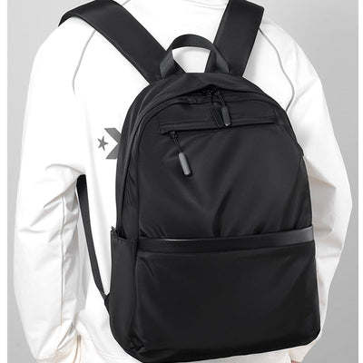 Premium Waterproof High-Density Nylon Backpack for Men & Women | Durable, Fashionable & Lightweight Urban Travel Bag | Black Laptop Backpack for Work, School & Daily Commute | Perfect for Urban Exploration & Minimalist Design Lover