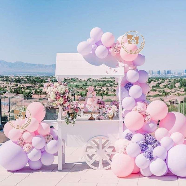 111 pcs Purple Pink Balloons Garland Kit As Backdrop For Birthday Baby Bridal Shower Party Decorations Office Parties Baby Girl Birthday Decoration Ballons
