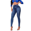 High waisted elastic jeans for women slim fit and hip lifting pants