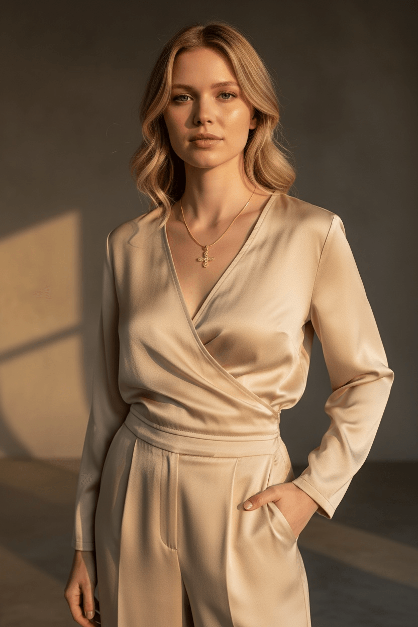 Gilded Glory Cross Necklace