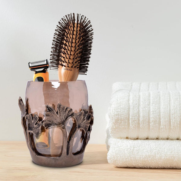 Elegant Aura – Stylish Bathroom Tumbler Contemporary Decorative Home Accent Decozen