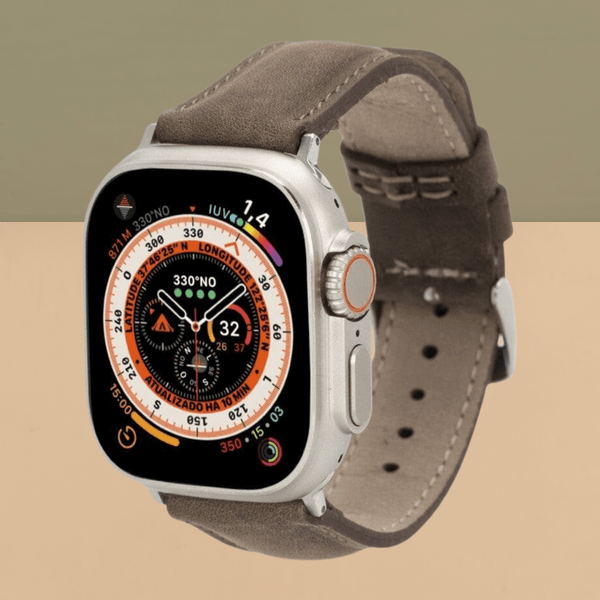 Apple Watch Brown Leather Strap - Boston